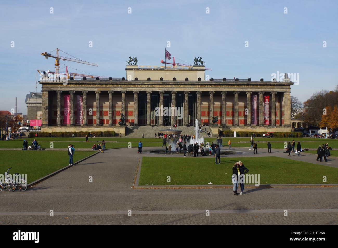 Altes Museum auf der Museumsinsel Stockfoto