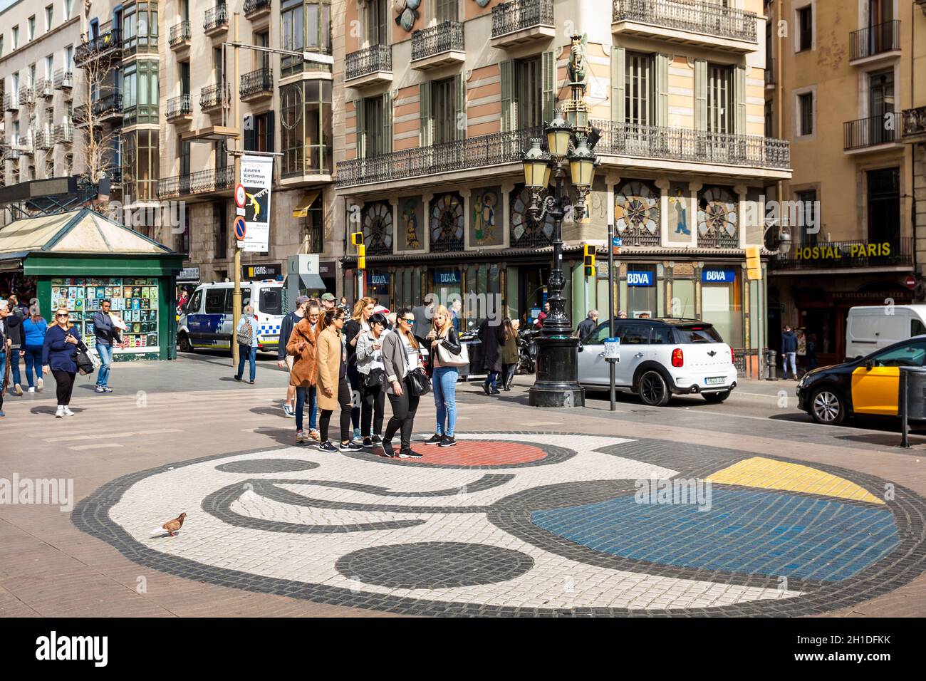 Barcelona ramblas mosaic joan miro -Fotos und -Bildmaterial in hoher ...
