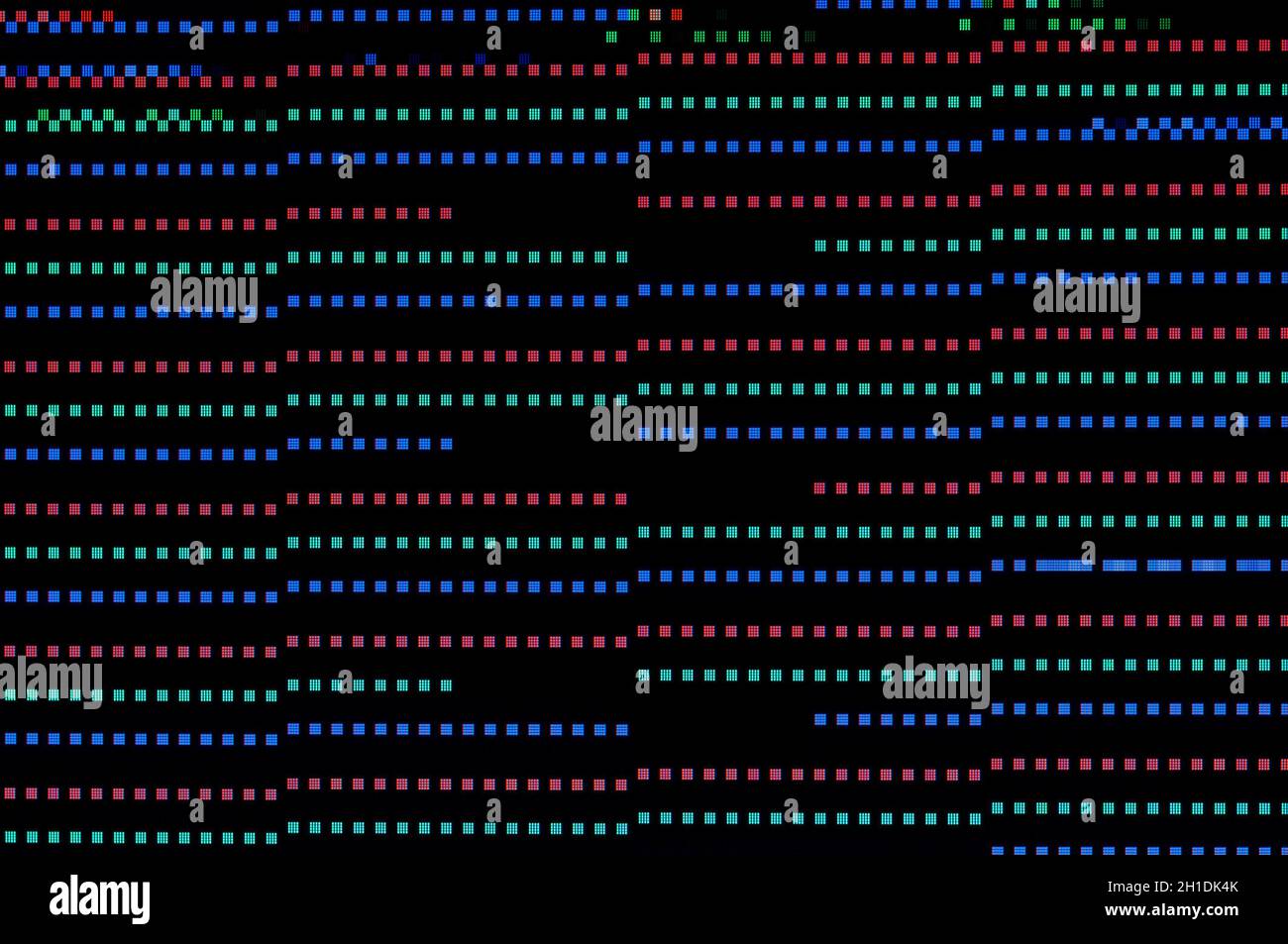 Zusammenfassung Hintergrund, Muster eines digitalen glitch. Stockfoto
