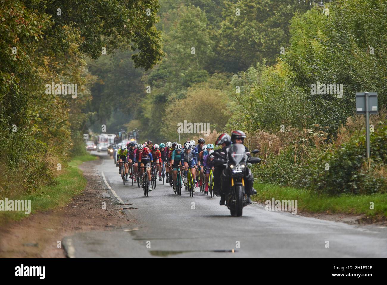 2021 HSBC UK | National Road Championships, Lincoln womenÕs Hauptfeld in Lincolnshire Countryside Elite womenÕs Ergebnis: 1. Pfeiffer Georgi (Team DSM) 2. Josie Nelson (Team Coop-Hitec Products) 3. JOSCELIN LOWDEN (DROPS-LE COL UNTERSTÜTZT VON TEMPUR) Unter 23 womenÕs Ergebnis: 1. Pfeiffer Georgi (Team DSM) 2. Josie Nelson (Team Coop-Hitec Products) 3. Anna Shackley (Team SD Worx) Stockfoto