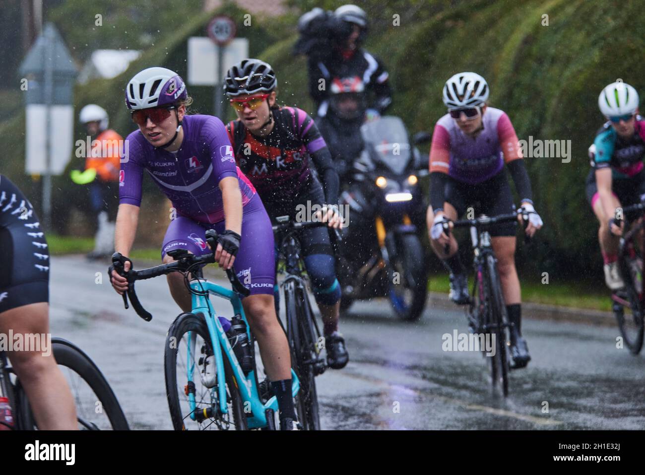 2021 HSBC UK | National Road Championships, Lincoln Burton Hill Descent, Lincoln Elite womenÕs Ergebnis: 1. Pfeiffer Georgi (Team DSM) 2. Josie Nelson (Team Coop-Hitec Products) 3. JOSCELIN LOWDEN (DROPS-LE COL UNTERSTÜTZT VON TEMPUR) Unter 23 womenÕs Ergebnis: 1. Pfeiffer Georgi (Team DSM) 2. Josie Nelson (Team Coop-Hitec Products) 3. Anna Shackley (Team SD Worx) Stockfoto