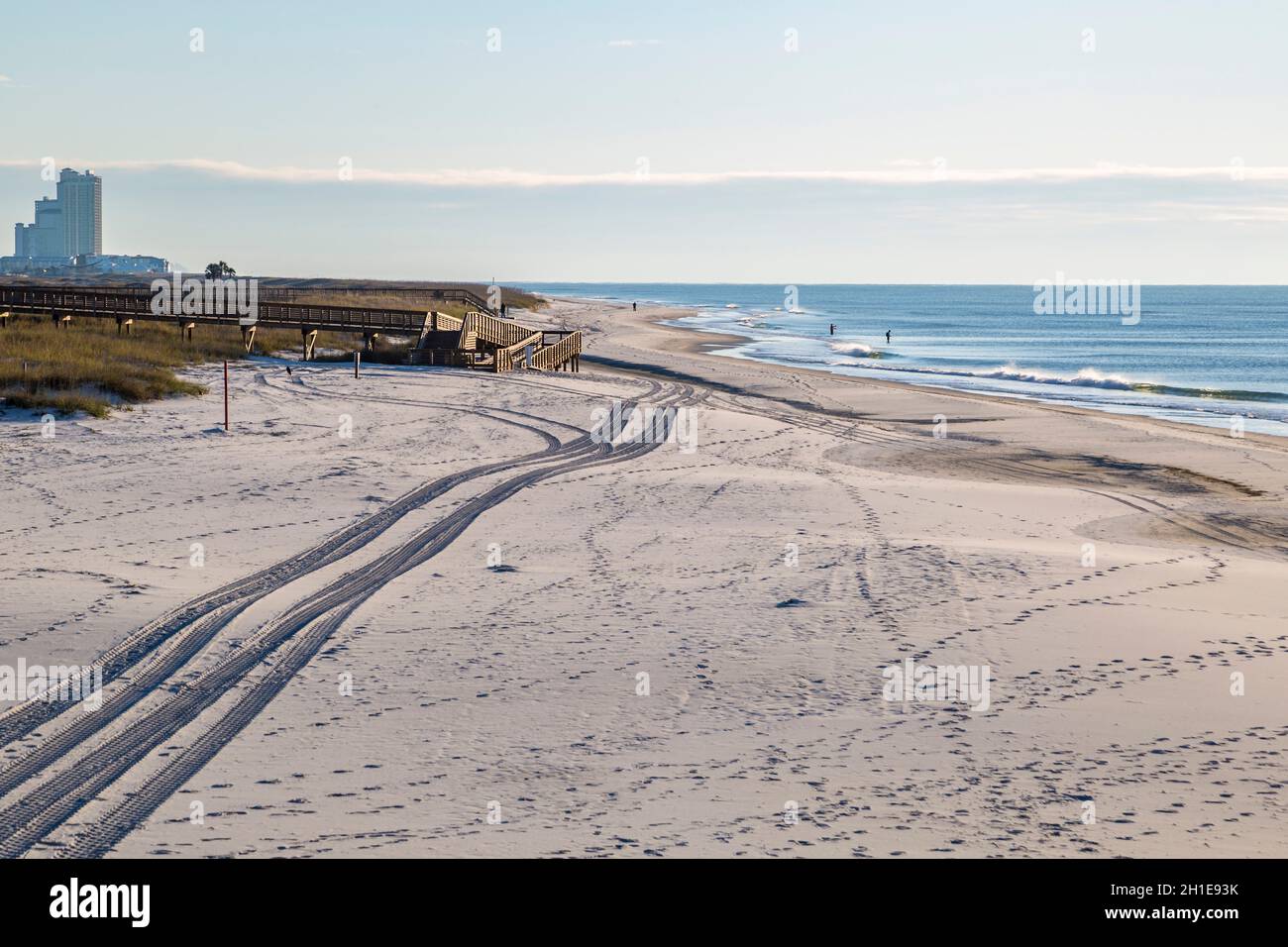 Strand in Gulf Shores, Alabama Stockfoto