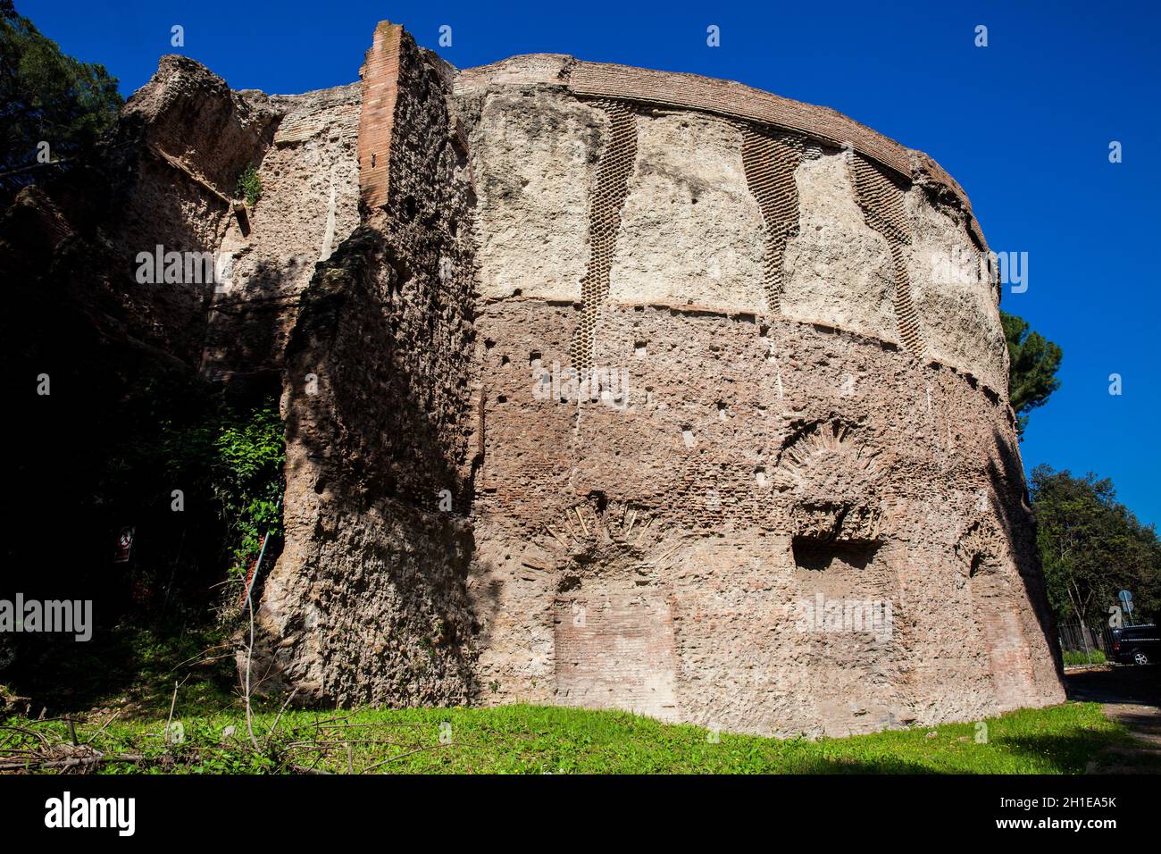 Die Ruinen der Thermen des Trajan Bade- und Freizeitanlage im antiken Rom ab 104 AD Stockfoto