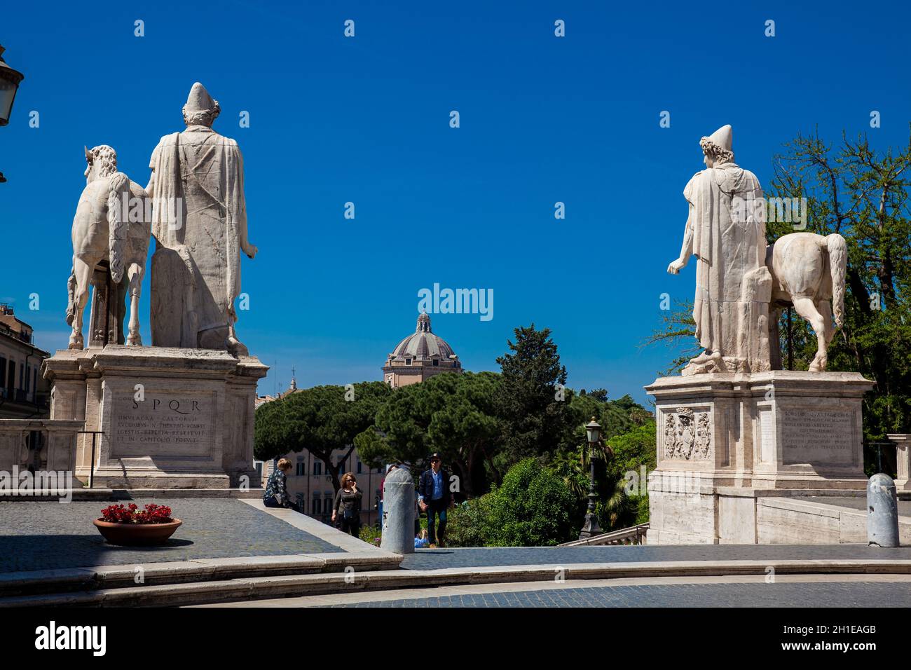 Zur basilica di santa maria in aracoeli Fotos und Bildmaterial in