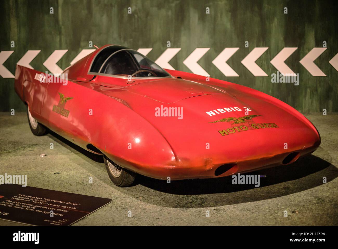 Turin, Italien - 13. August 2021: Nibbio II im Nationalen Automobilmuseum (MAUTO) in Turin, Italien. Stockfoto
