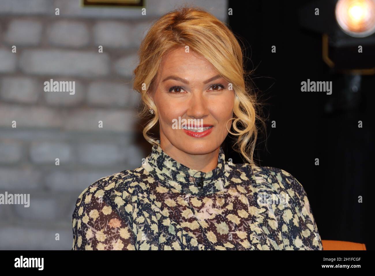 Franziska van Almsick, Vortrag am Dienstag, Talkshow, 02.06.2020, Bremen Stockfoto
