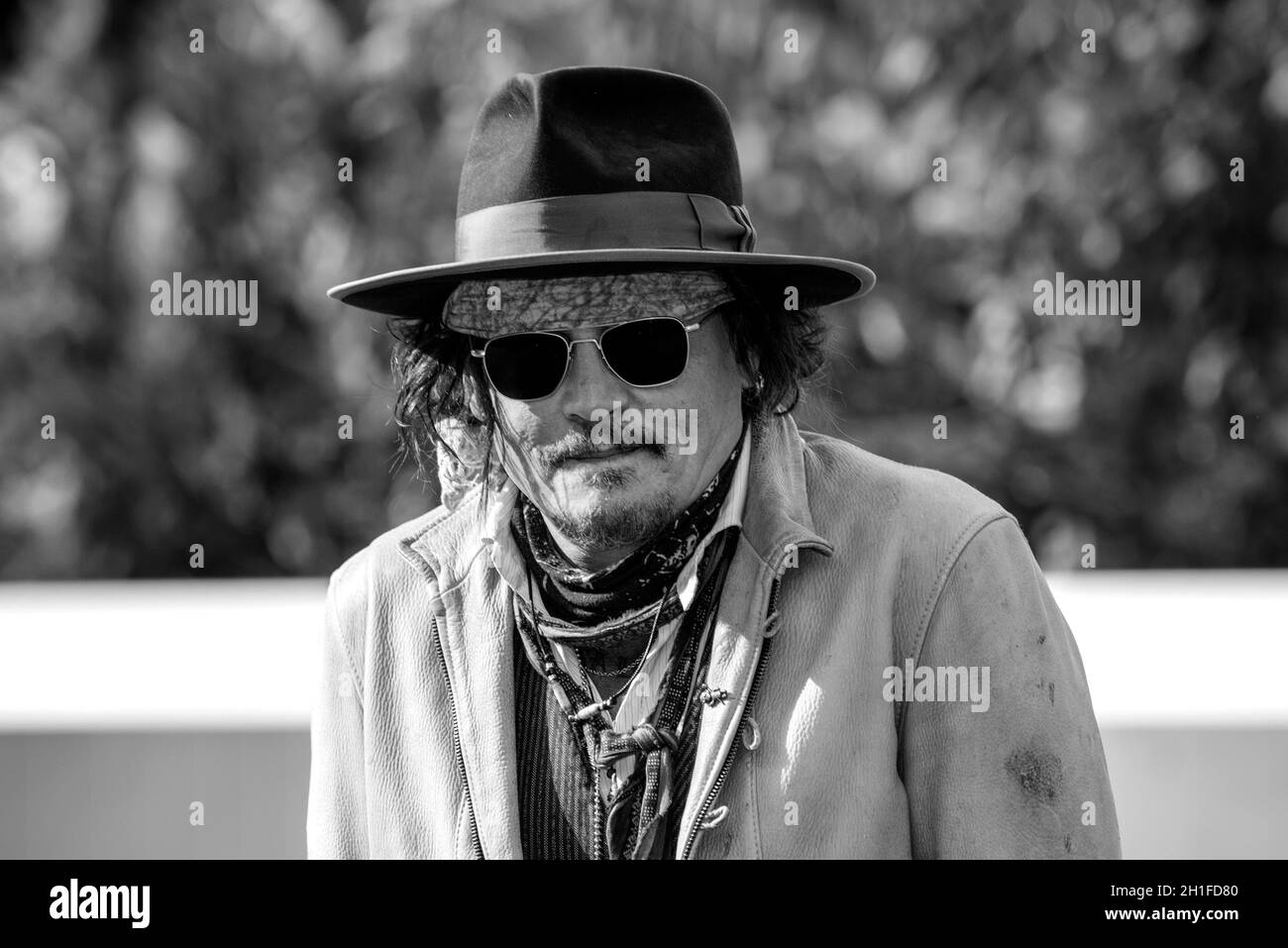 Johnny Depp nimmt am 16. Rome Film Fest am Roten Teppich für Papageitaucher Teil Stockfoto