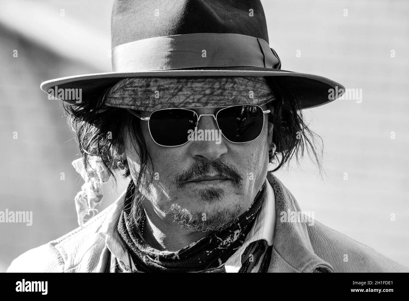 Johnny Depp nimmt am 16. Rome Film Fest am Roten Teppich für Papageitaucher Teil Stockfoto