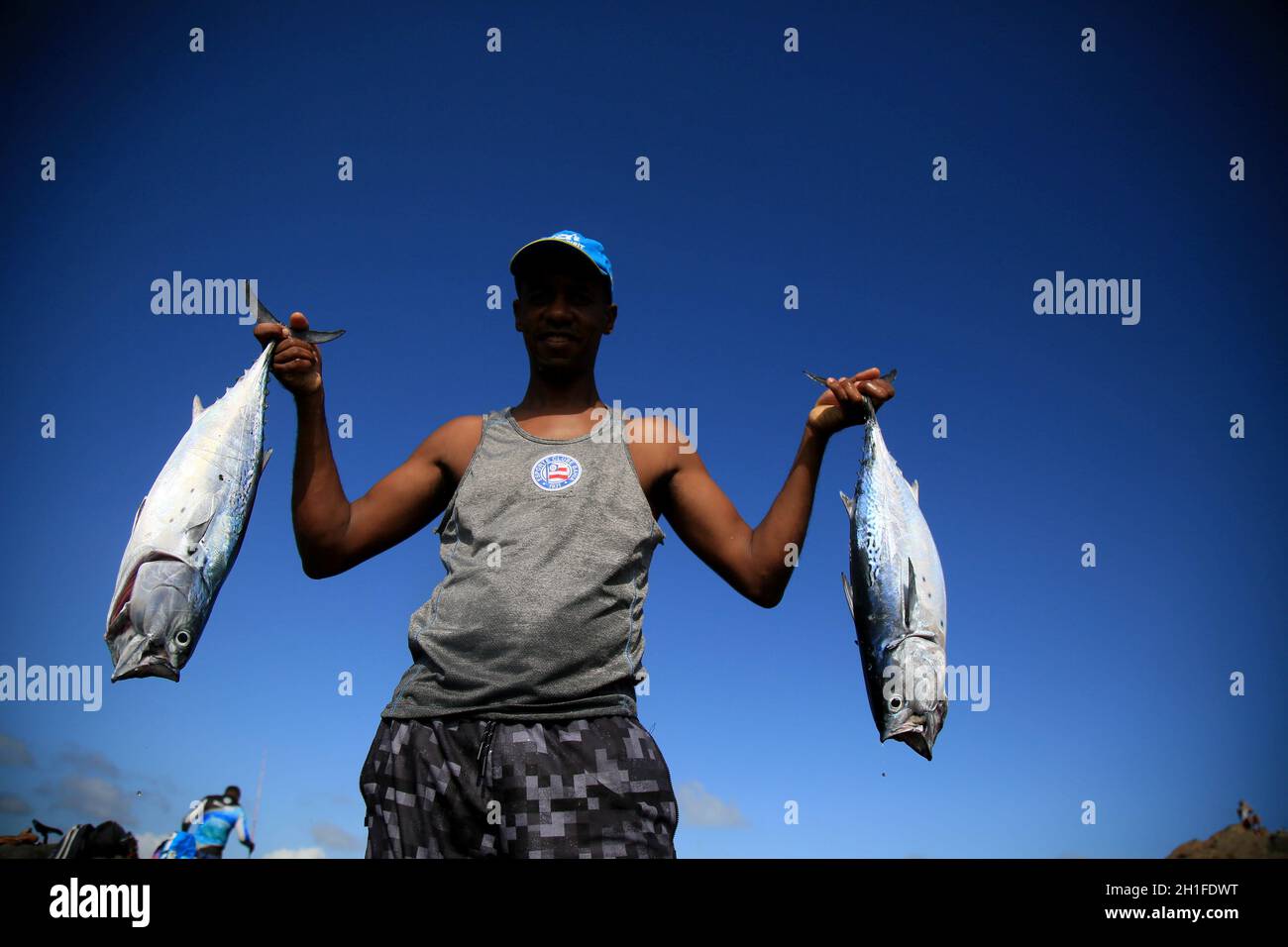 salvador, bahia / brasilien - 6. dezember 2019: Handwerklicher Fischer ...