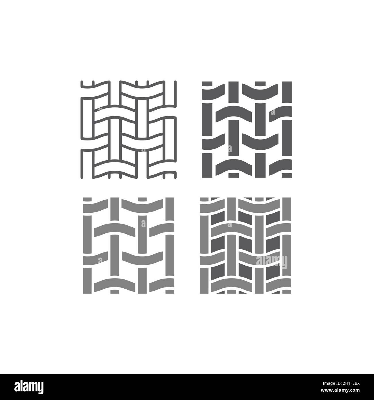 Textil Stoff schwarz Vektor-Symbol. Einfaches Glyphensymbol. Stock Vektor