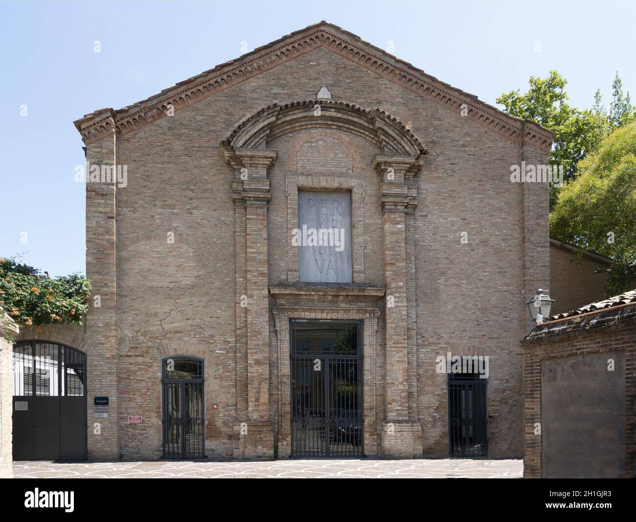 Eine Außenansicht des Rasi theatrein Ravenna, Italien Stockfoto