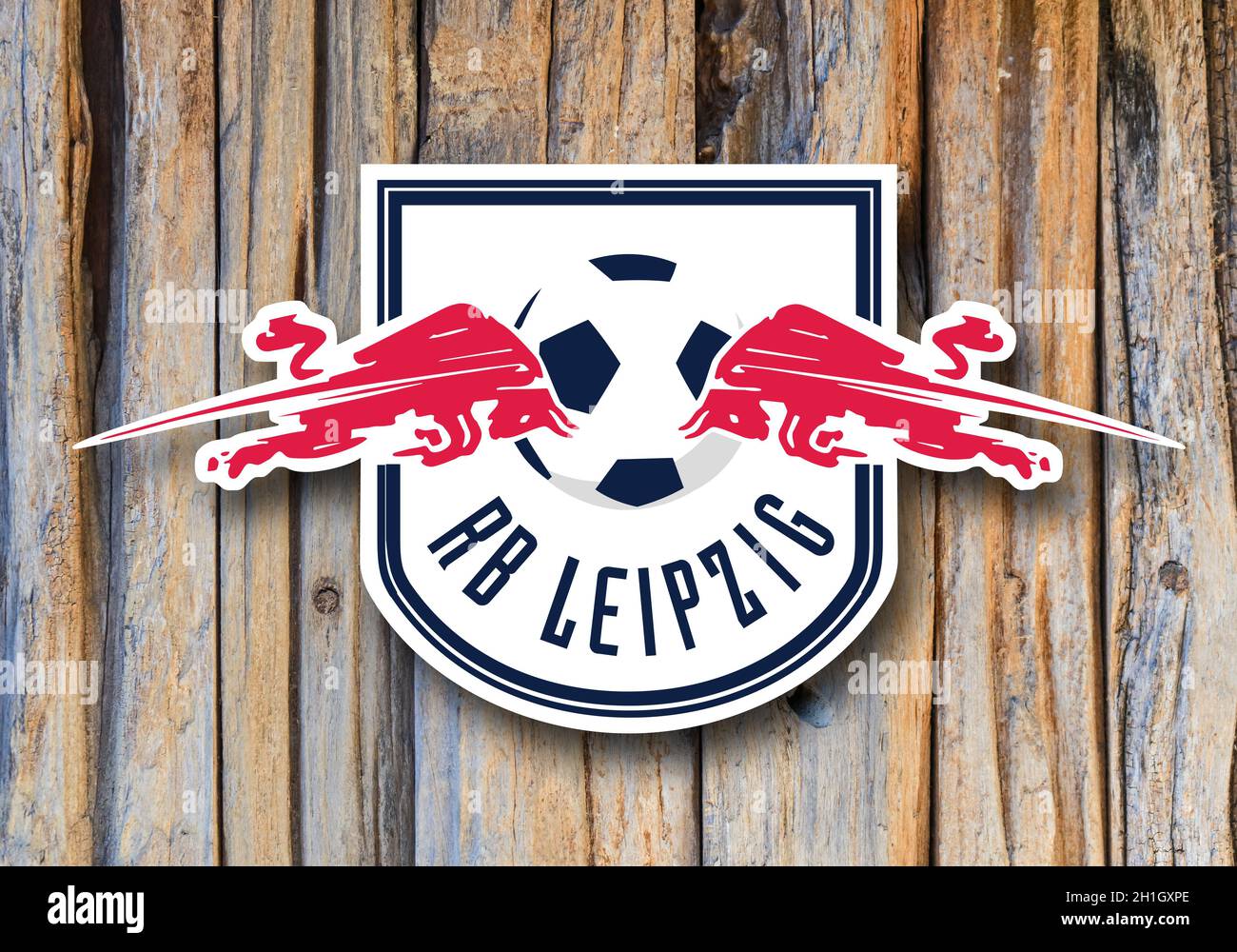 Wappen RB Leipzig, Leipzig, Sachsen, ein Fußballverein aus Deutschland Stockfoto