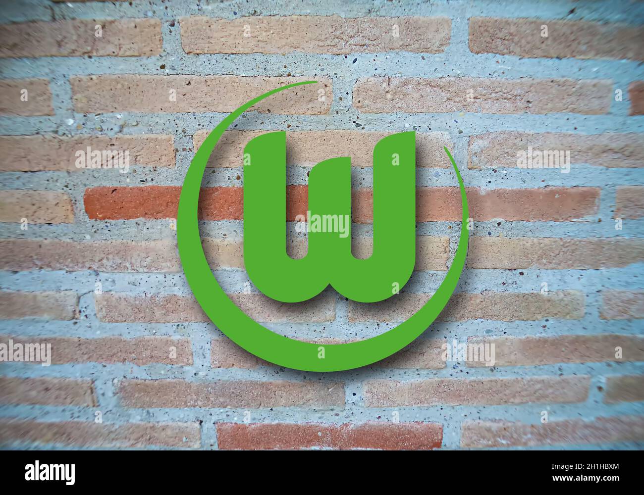Wappen VfL Wolfsburg, Wolfsburg, Niedersachsen, ein Fußballverein aus Deutschland Stockfoto