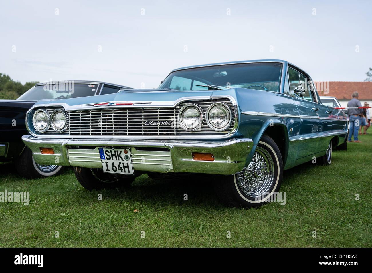 DIEDERSDORF, DEUTSCHLAND - 30. AUGUST 2020: Der Wagen Chevrolet Impala, 1964. Die Ausstellung von 'US Car Classics'. Stockfoto