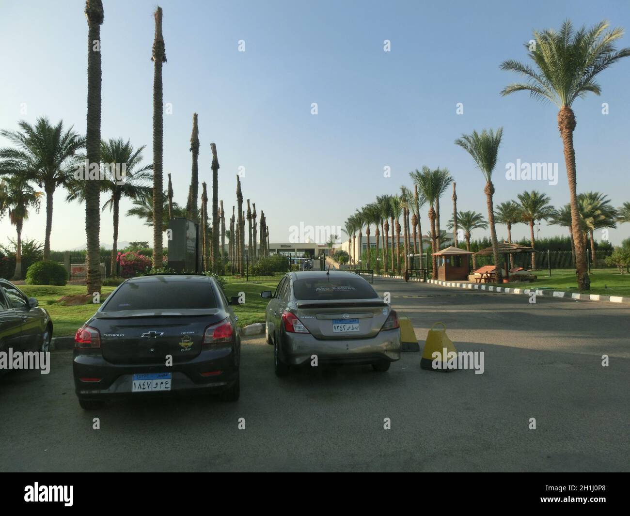 Sharm El Sheikh, Ägypten - 9. September 2020: Blick auf das Hilton Sharks Bay Resort in Sharm El Sheikh, Ägypten am 9. September 2020 Stockfoto