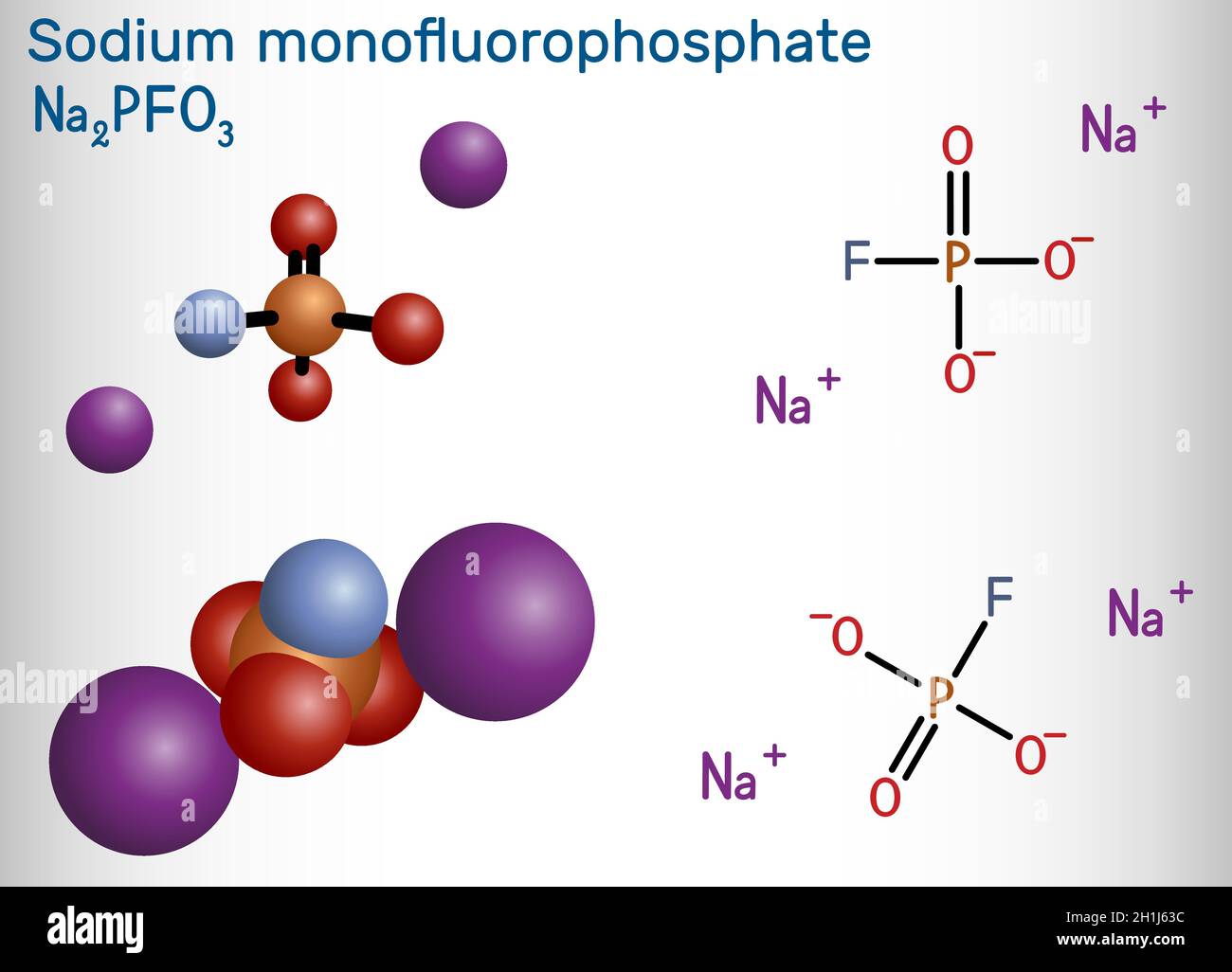 Anorganisches Phosphat Zu Niedrig Estructura química del fosfato de sodio -Fotos und -Bildmaterial in
