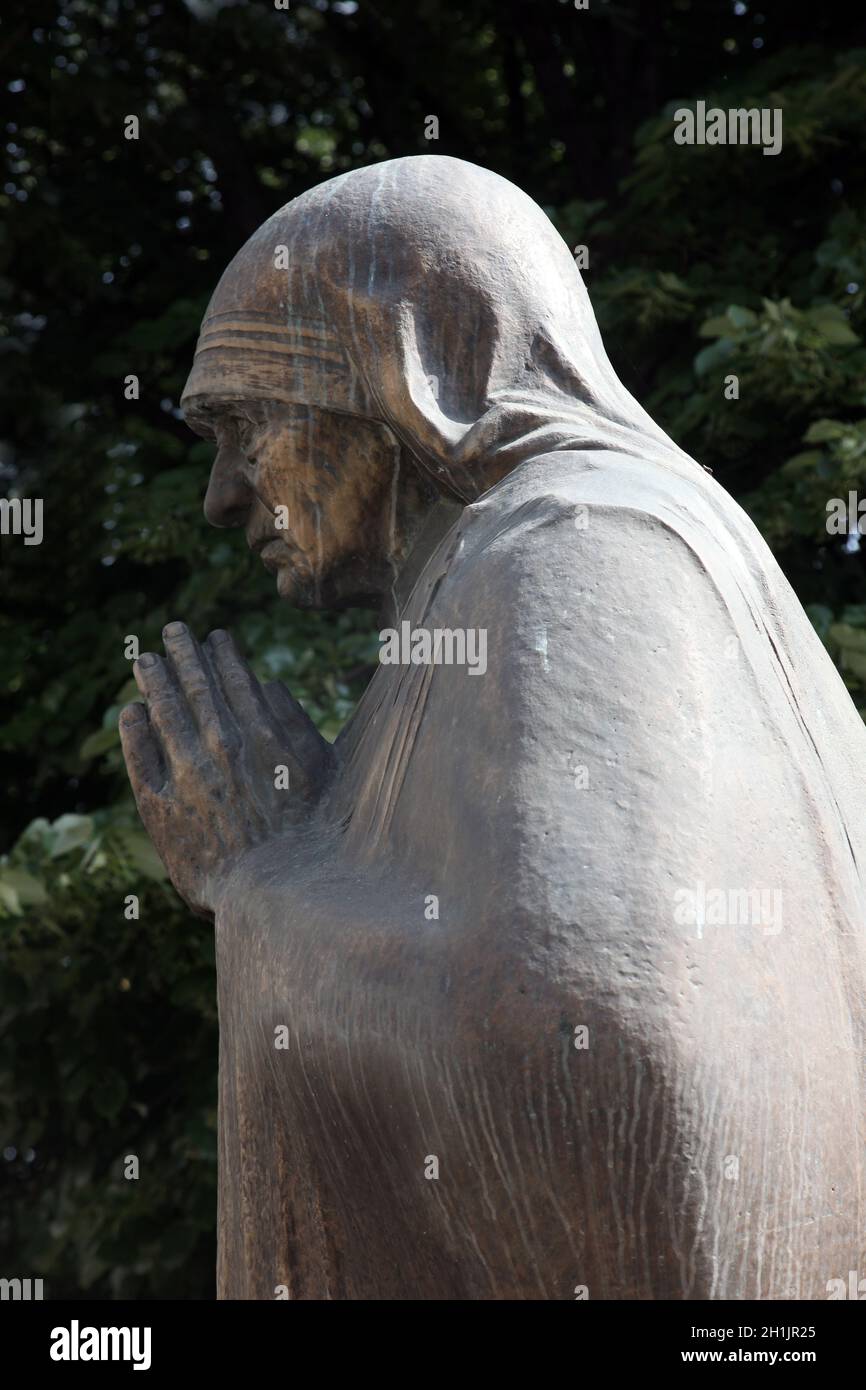 Mutter Teresa Denkmal in Skopje, Mazedonien Stockfoto