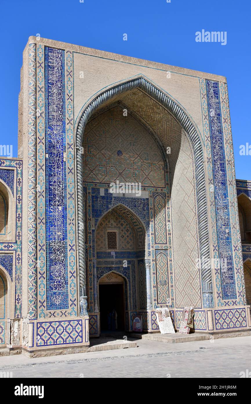 Ulugbek Madrasah, Buchara, Buxoro, Usbekistan, Zentralasien Stockfoto