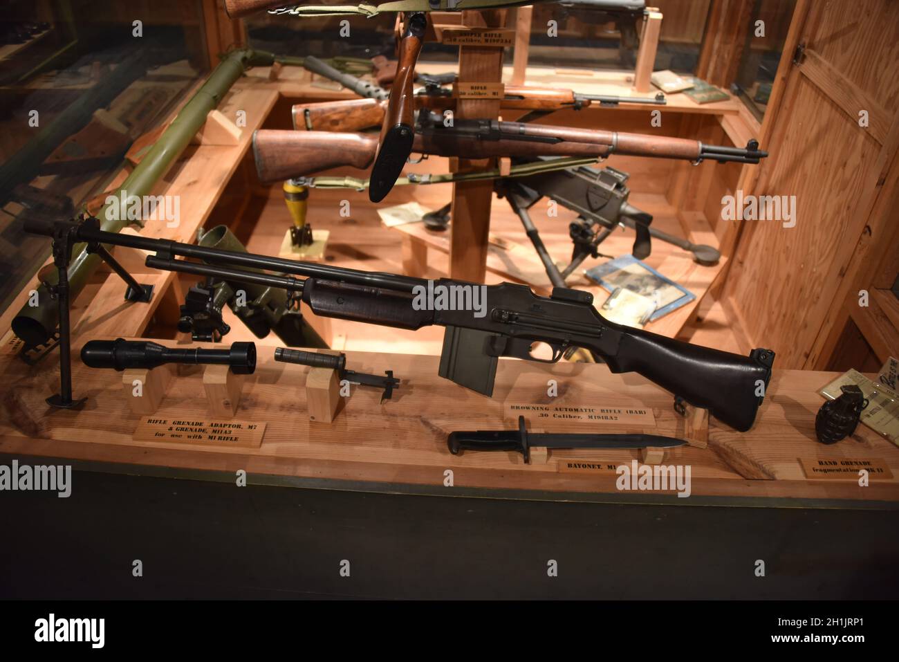 Oahu, Hi. USA 6/9/2021. Fort DeRussy. Konstruierte Batterien Randolph 2 x 14-Zoll-Marinegewehre und Dudley (nicht mehr vorhanden) um 1911. Museum Stockfoto