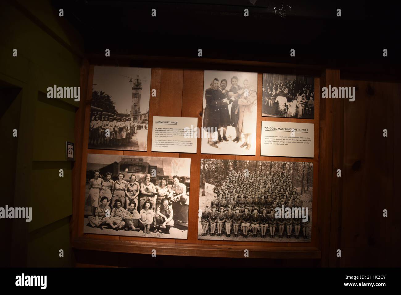 Oahu, Hi. USA 6/9/2021. Fort DeRussy. Konstruierte Batterien Randolph 2 x 14-Zoll-Marinegewehre und Dudley (nicht mehr vorhanden) um 1911. Museum Stockfoto