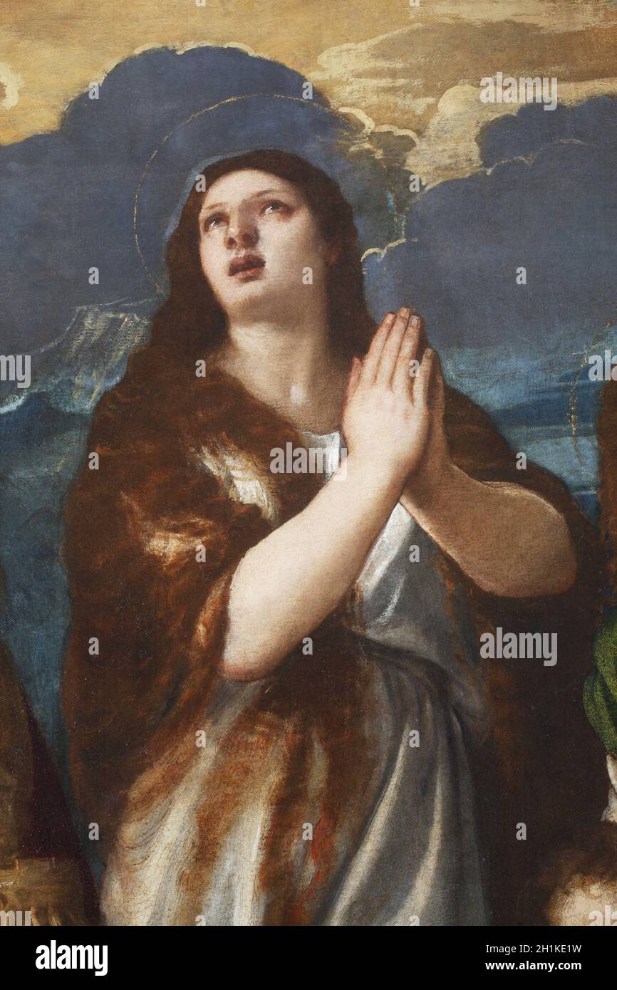 Tiziano Vecellio: St. Maria Magdalena Stockfoto