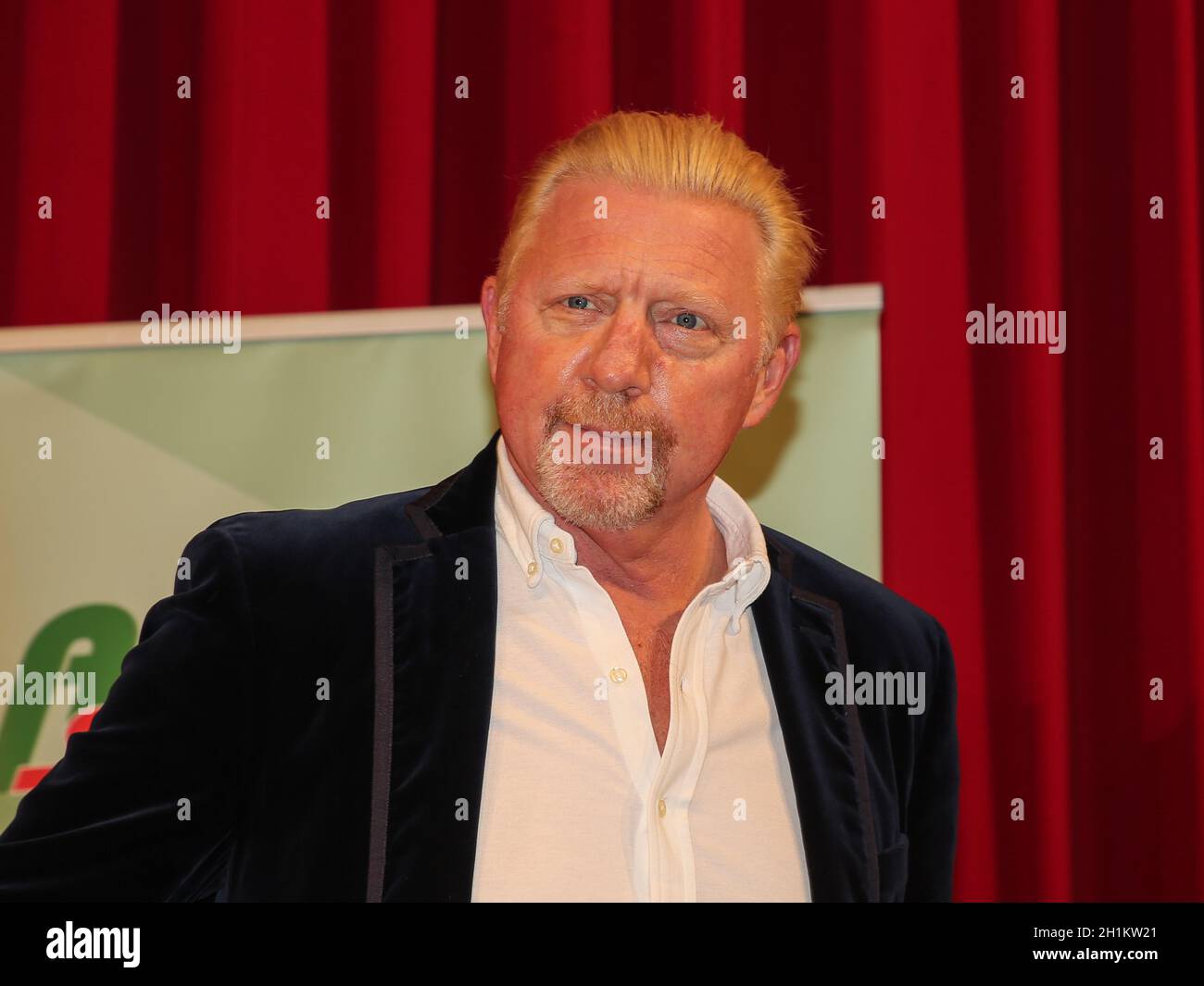 Ehemaliger deutscher Tennisspieler Boris Becker bei einer Veranstaltung am 14.10.2020 in Dessau Stockfoto