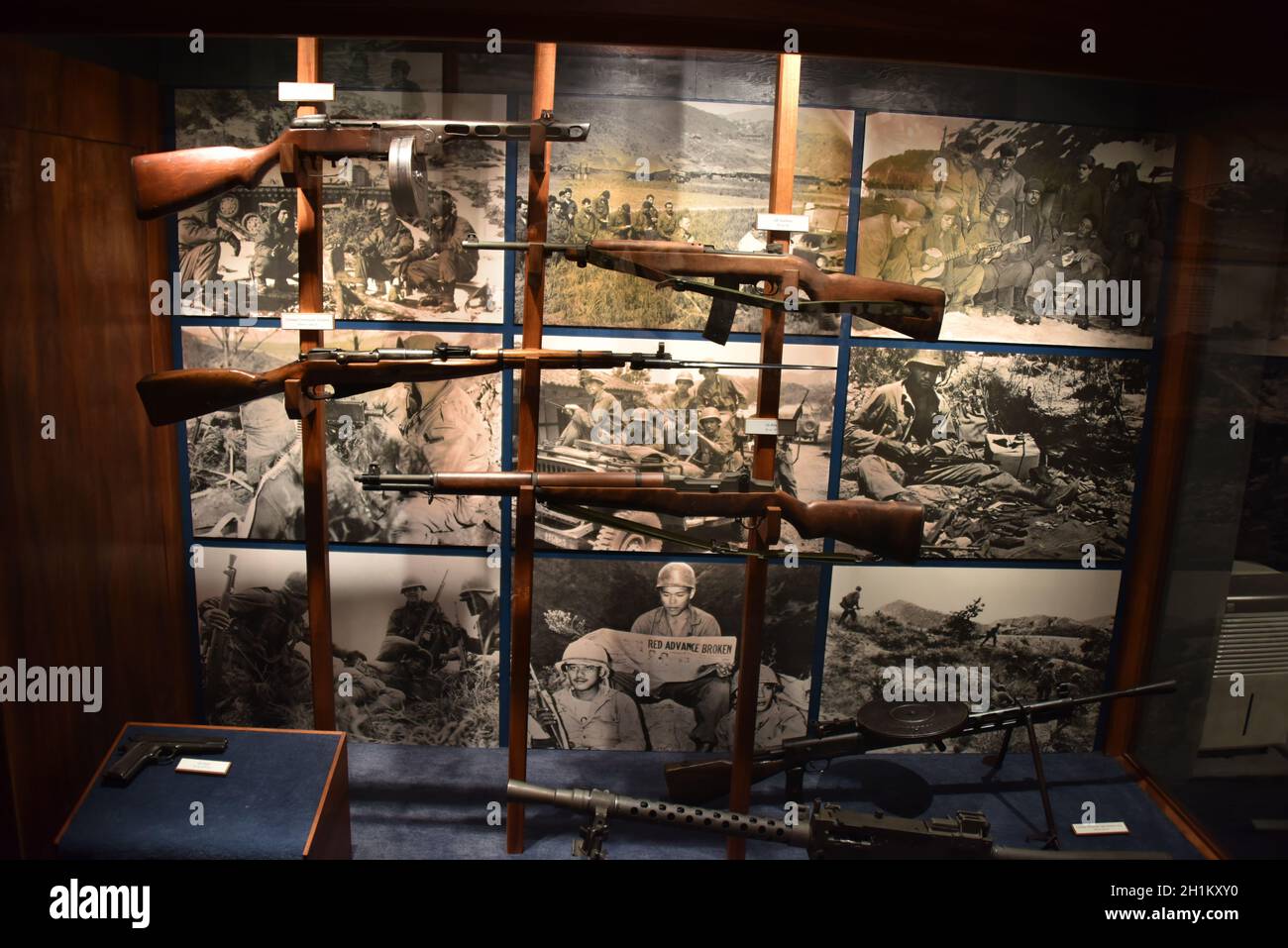 Oahu, Hi. USA 6/9/2021. Fort DeRussy. Konstruierte Batterien Randolph 2 x 14-Zoll-Marinegewehre und Dudley (nicht mehr vorhanden) um 1911. Museum Stockfoto