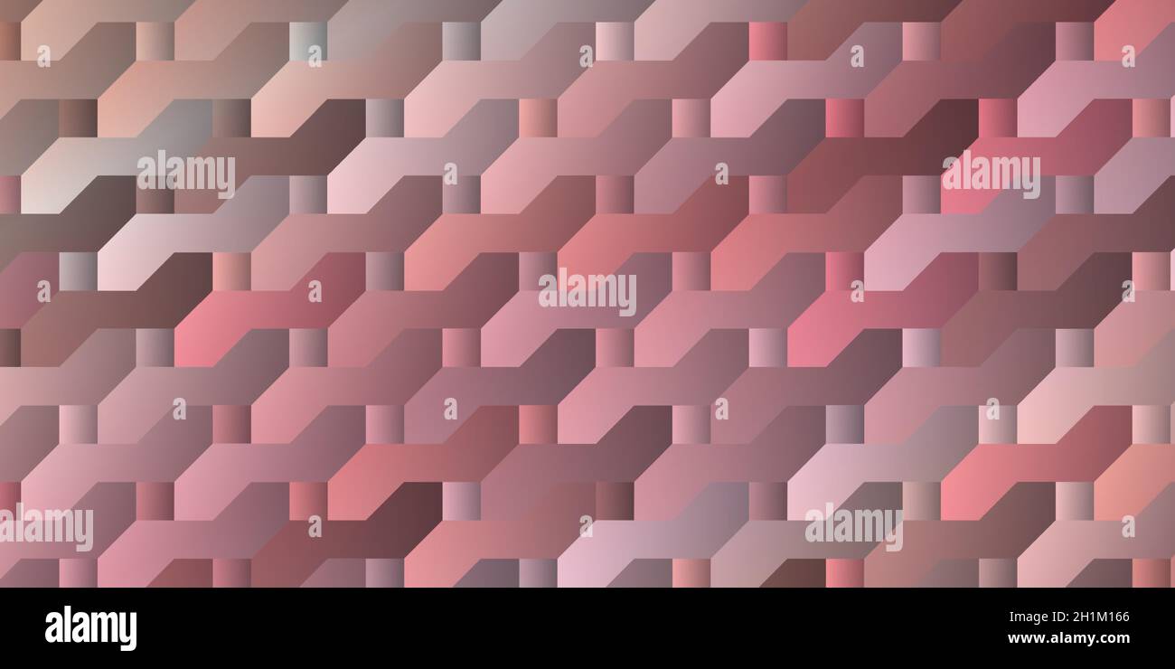 Abstraktes geometrisches Muster rosa Hintergrund mit polygonalen Form und Gradienten eleganten Design für Banner Stock Vektor