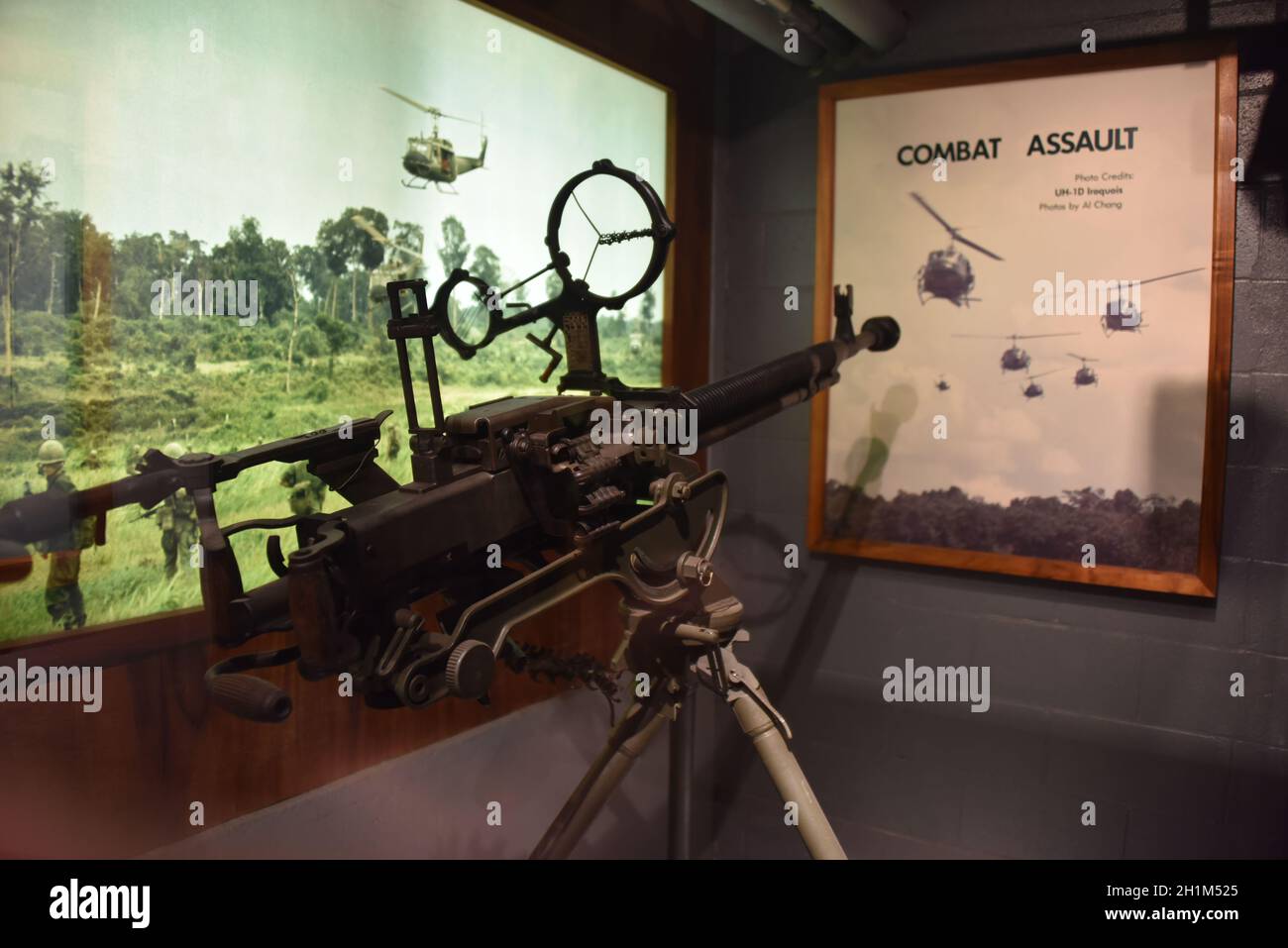 Oahu, Hi. USA 6/9/2021. Fort DeRussy. Konstruierte Batterien Randolph 2 x 14-Zoll-Marinegewehre und Dudley (nicht mehr vorhanden) um 1911. Museum Stockfoto