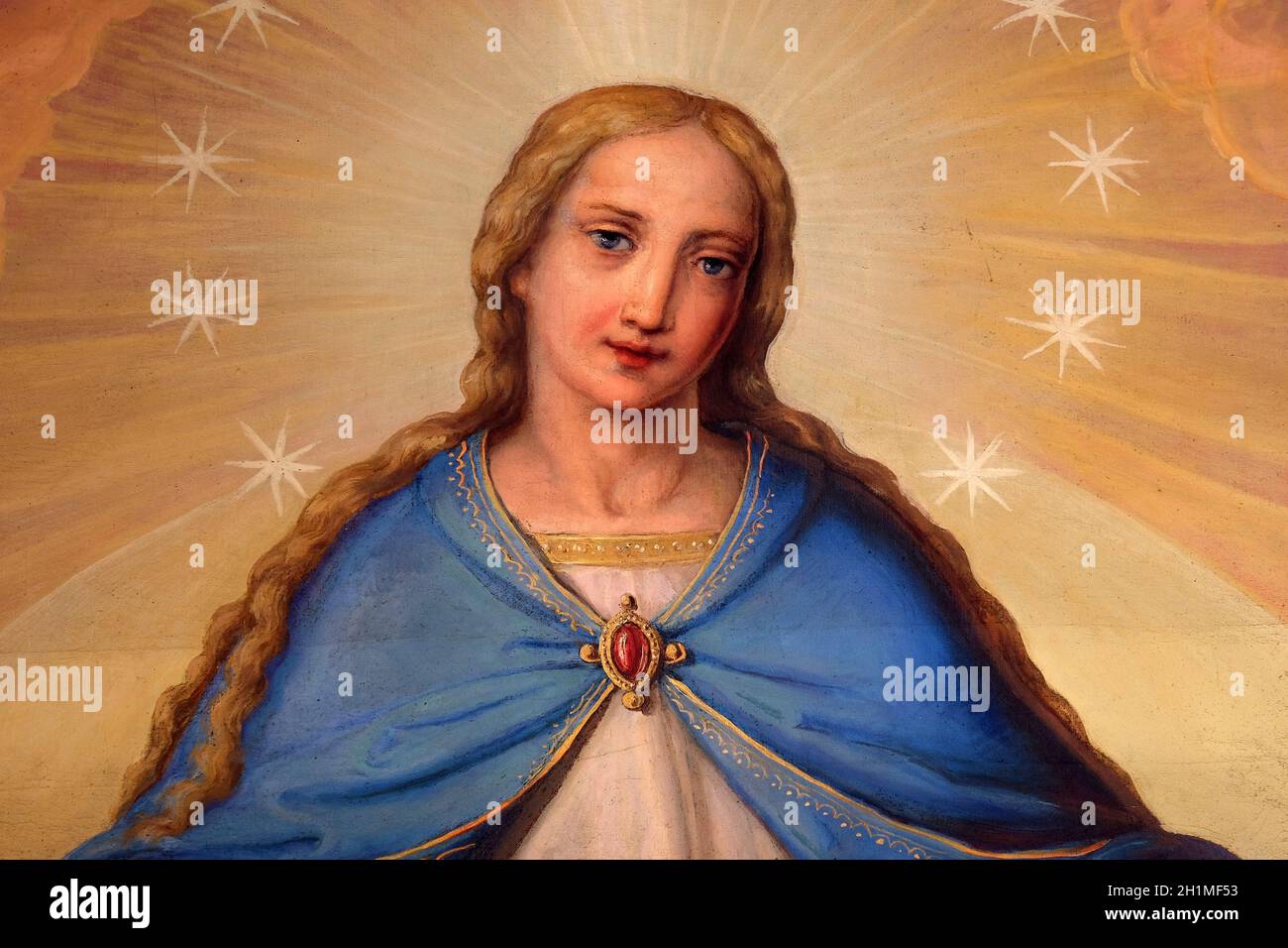 Muttergottes, Altarbild in der Basilika des Heiligen Herzens Jesu in