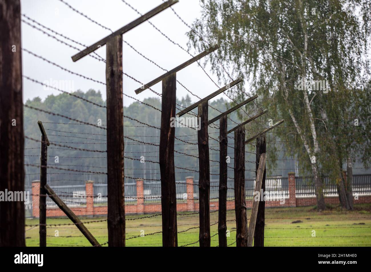 Sztutowo, Polen - 5. September 2020: Das ehemalige Konzentrationslager Nazi-Deutschland, Stutthof, Polen Stockfoto