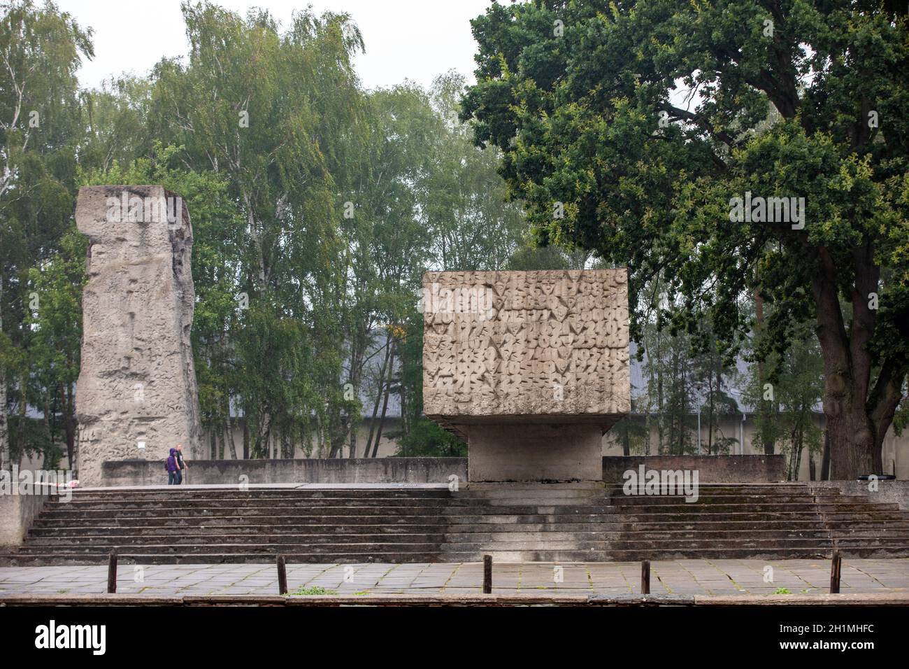 Sztutowo, Polen - 5. September 2020: Gedenkstätte für die Opfer im ehemaligen Konzentrationslager Nazi-Deutschland, Stutthof, Polen Stockfoto