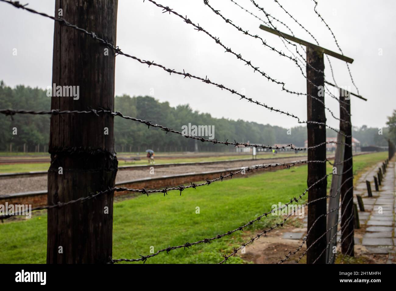 Sztutowo, Polen - 5. September 2020: Das ehemalige Konzentrationslager Nazi-Deutschland, Stutthof, Polen Stockfoto