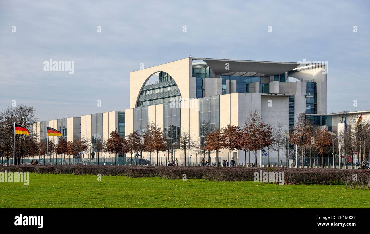 Südflügel des Bundeskanzleramts Bundeskanzleramt der Republik Deutschland – Berlin Stockfoto