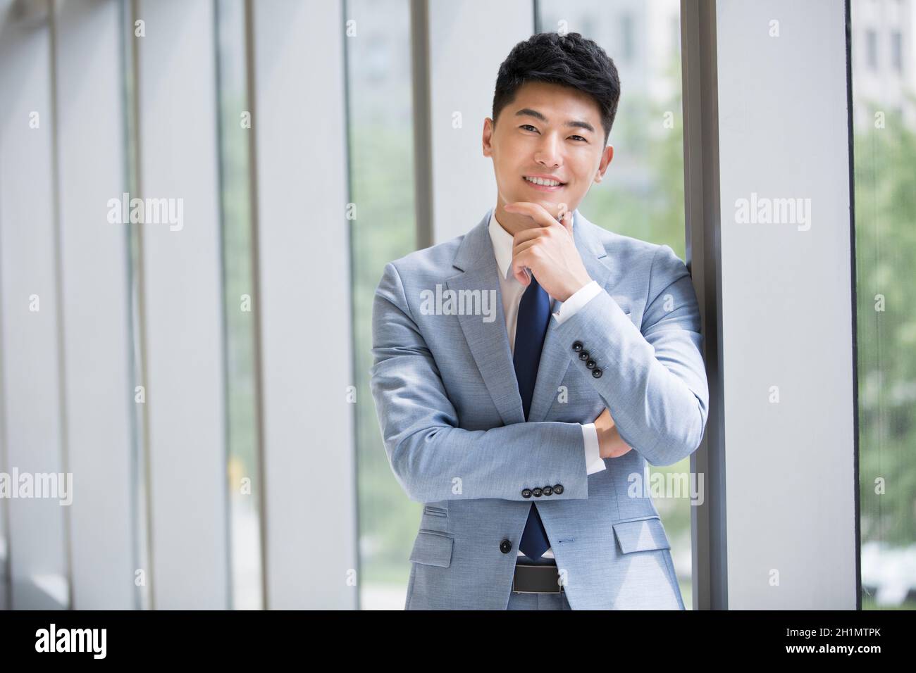 Zuversichtlich Geschäftsmann Stockfoto