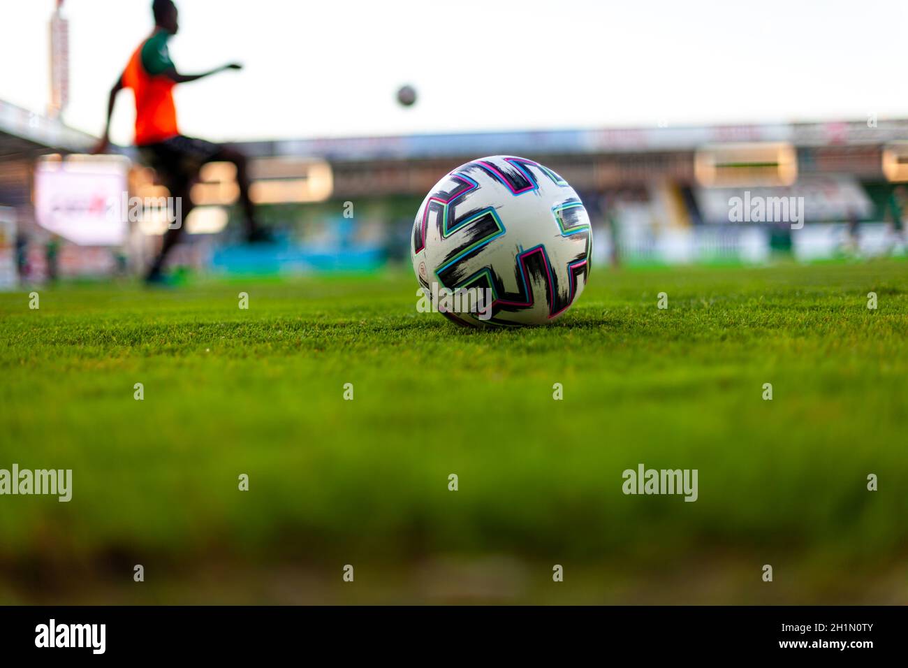 Ried, Österreich - 31. Juli 2020. Offizieller Fußballball. Stockfoto