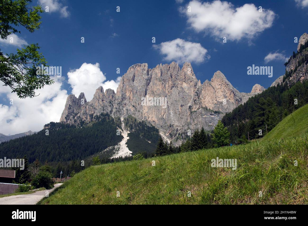 Rosengarten; Gebirgsstock; Dolomiten, Basel-Landschaft - ITA, Italienisch- Stockfoto