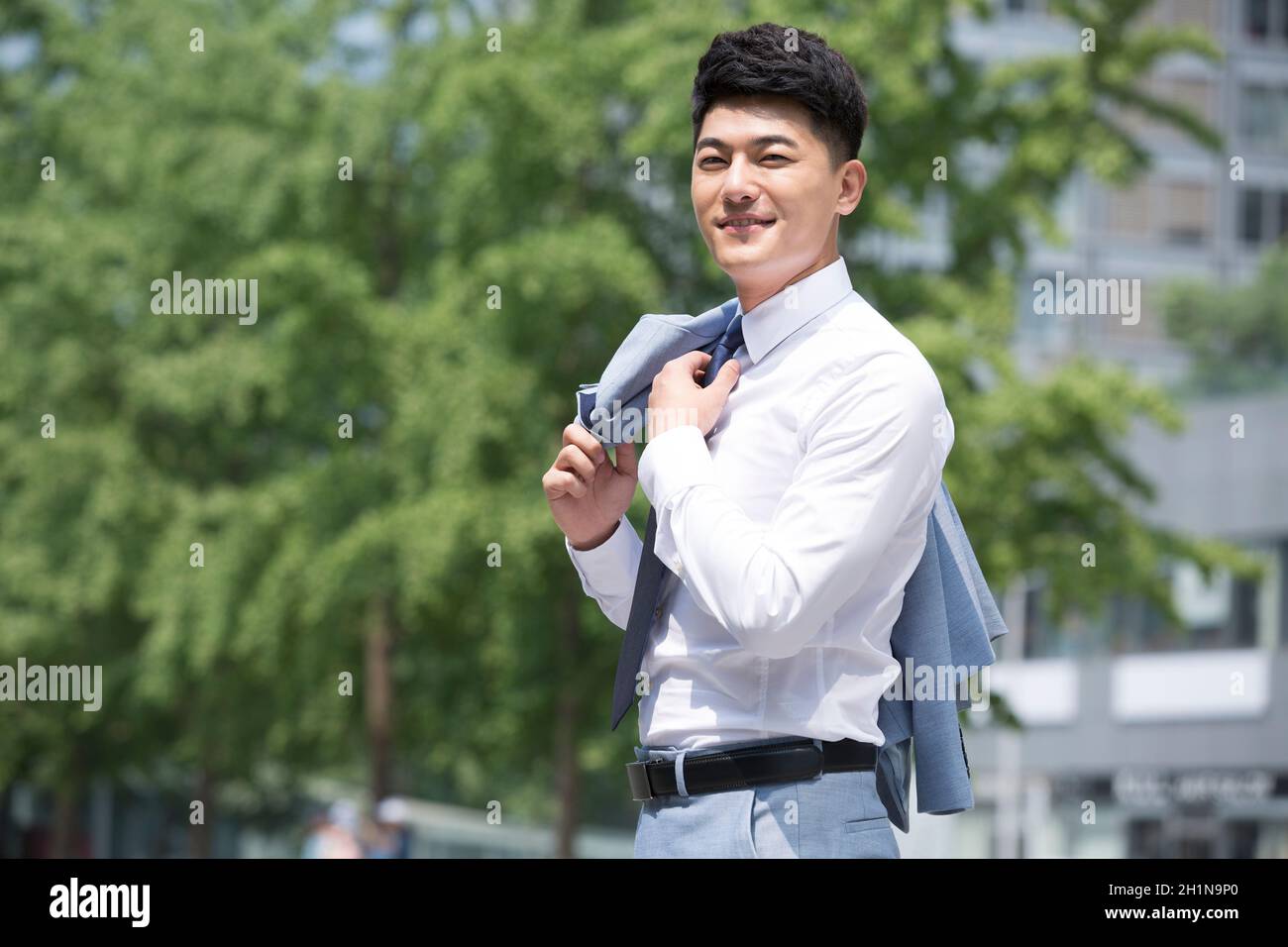 Zuversichtlich Geschäftsmann Stockfoto