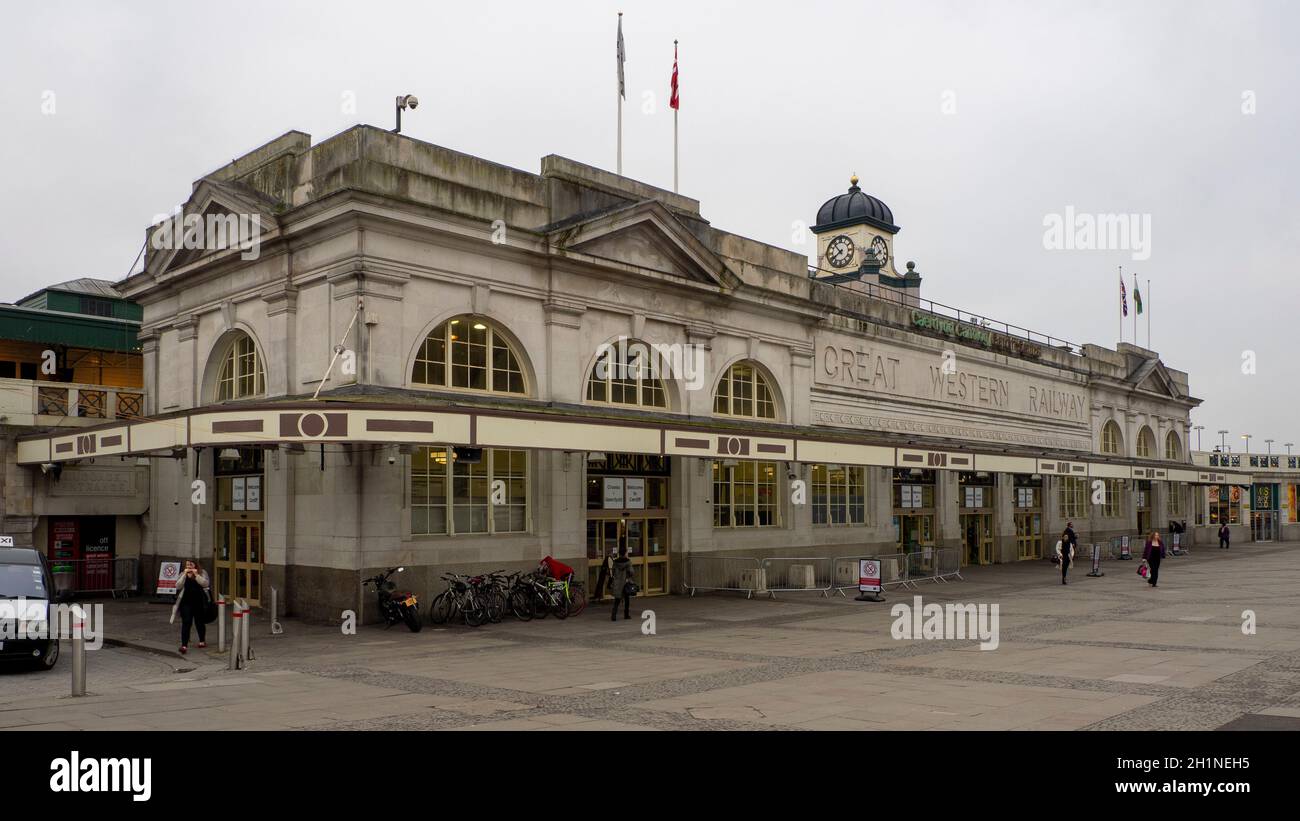 Cardiff Central Railway Station - Caerdydd Canolog Stockfoto