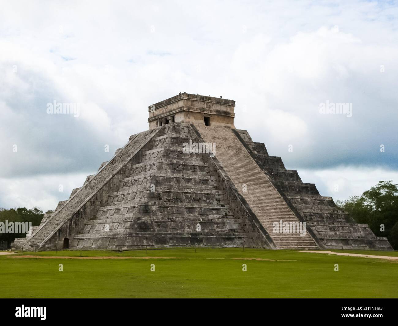 Azteken Pyramide in Mexiko. Die Maya-Zivilisation. Stockfoto