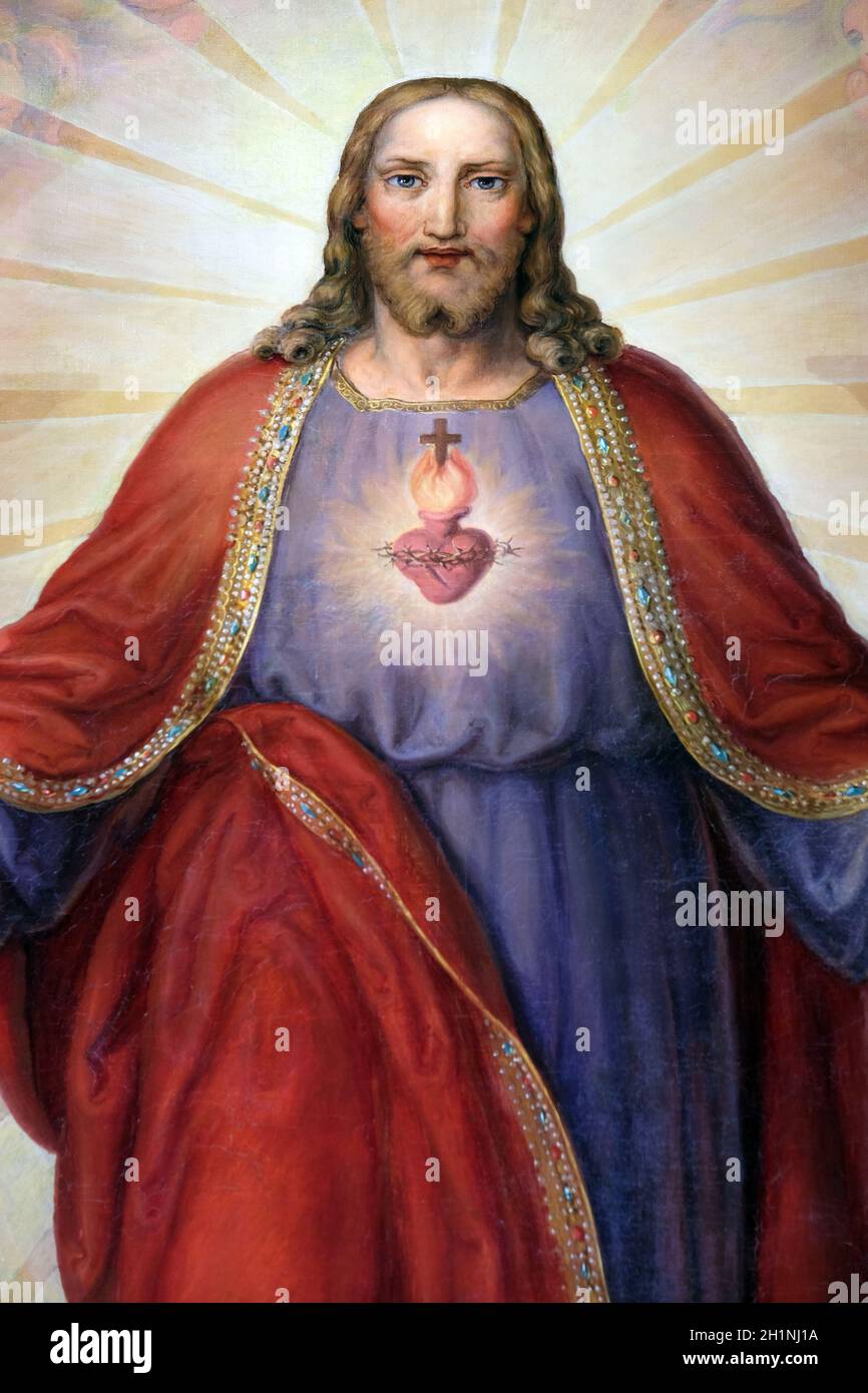 Herz Jesu Altarbild In Der Basilika Des Heiligsten Herzens Jesu 