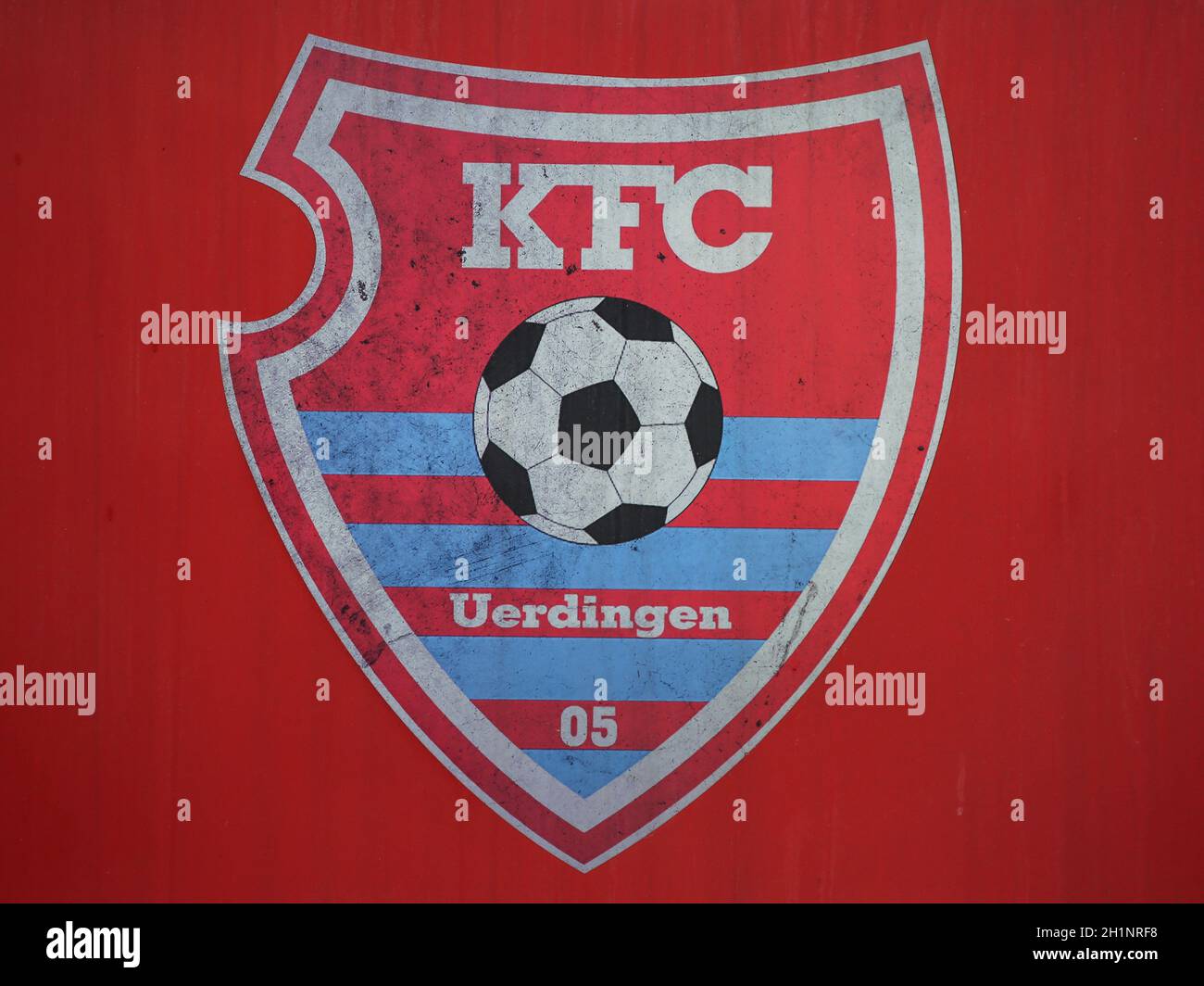 Vereinsemblem KFC Uerdingen 05 DFB 3.Liga Saison 2020-21 Stockfoto