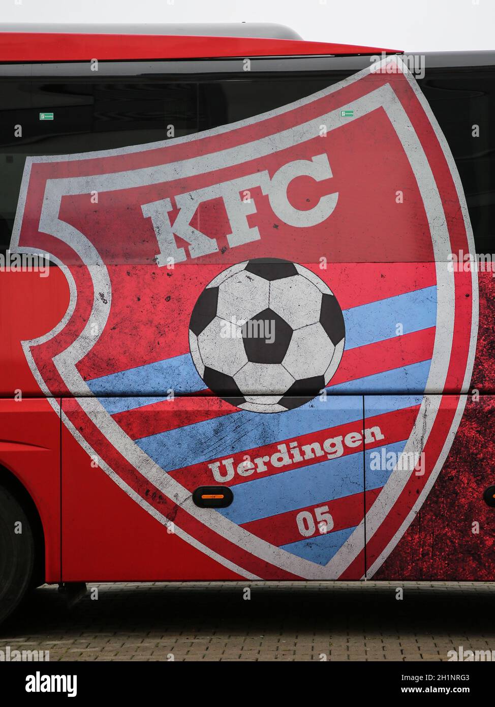 Vereinsemblem KFC Uerdingen 05 DFB 3.Liga Saison 2020-21 Stockfoto