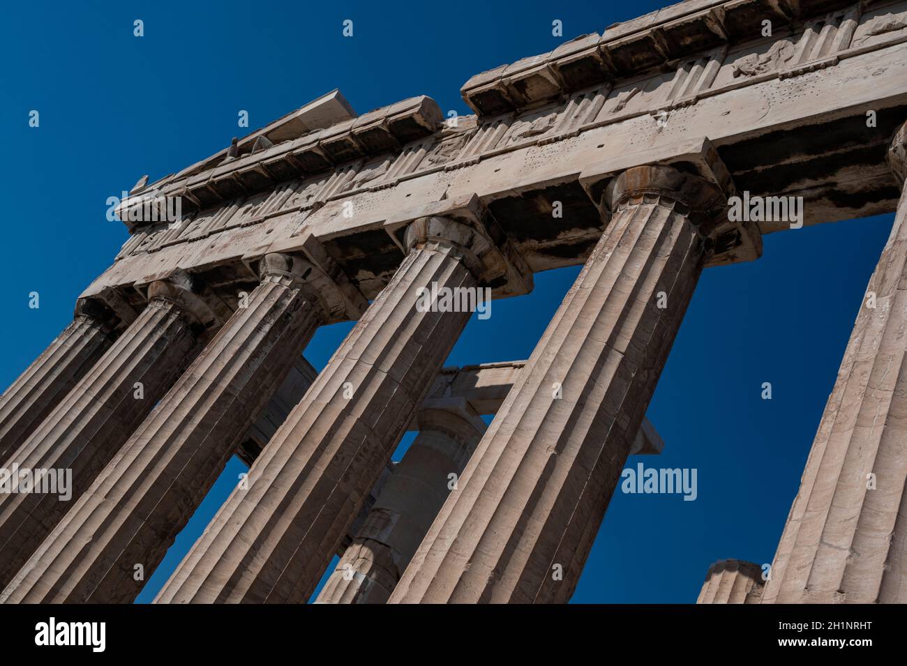 Das Parthenon auf der Akropolis in Athen, Griechenland Stockfoto