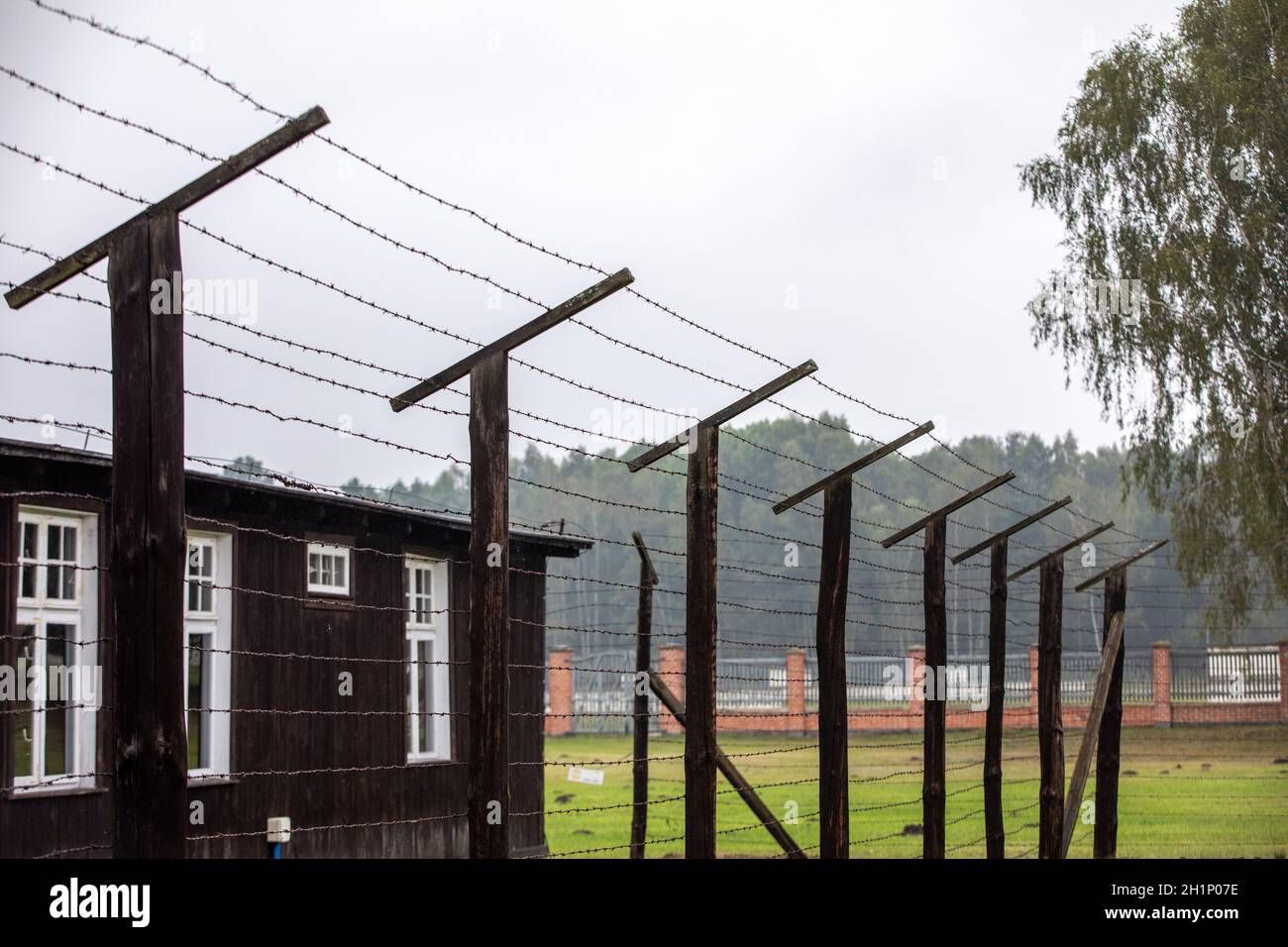 Sztutowo, Polen - 5. September 2020: Das ehemalige Konzentrationslager Nazi-Deutschland, Stutthof, Polen Stockfoto
