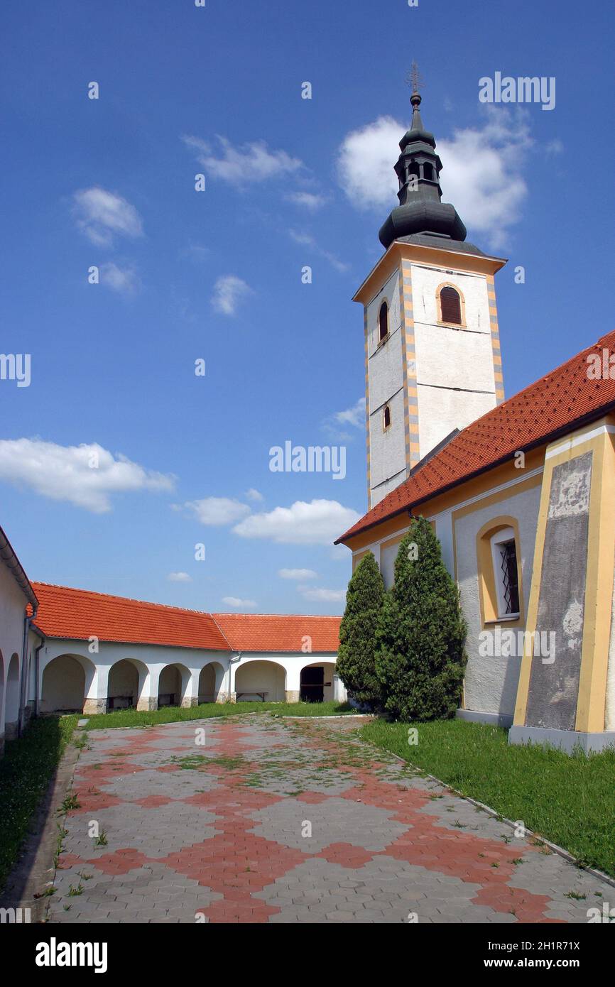Kirche der Heiligen Drei Könige in Komin, Kroatien Stockfoto