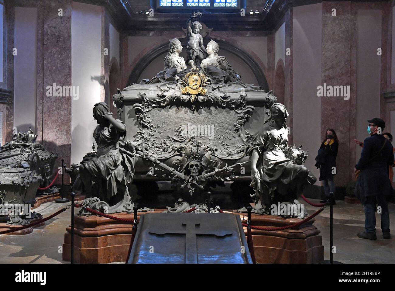 Die Kapuzinergruft Kaisergruft, Wien, Österreich, Europa - die Kapuzinergruft in Wien, Österreich, Europa Stockfoto