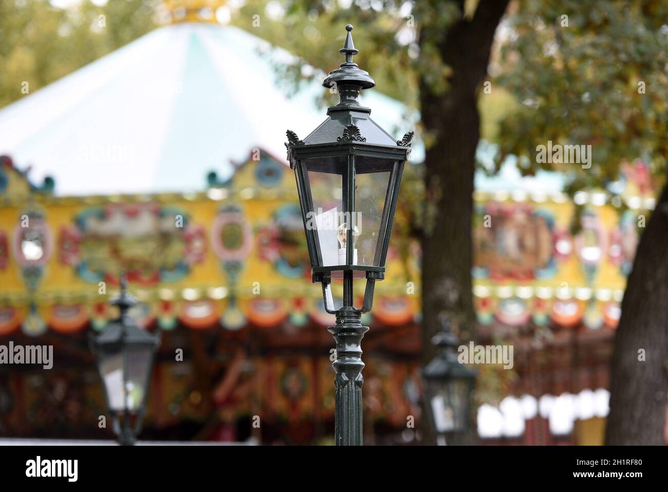 Der kleine Ververgnügungspark 'Böhmischer Prater' in Wien, Österreich
