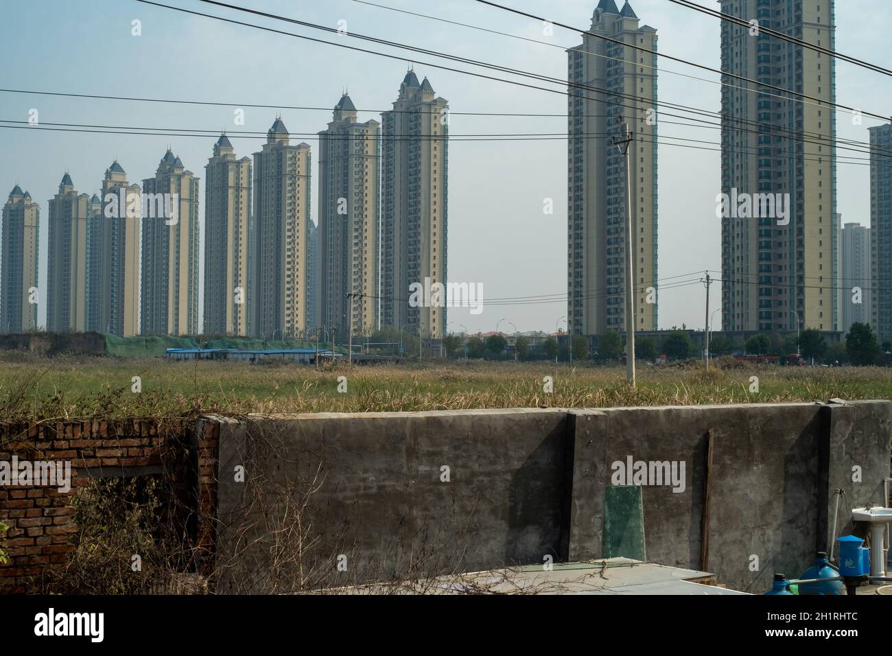 Evergrande Wohnimmobilien in Wuqing, Tianjin, China. 19-Okt-2021 Stockfoto