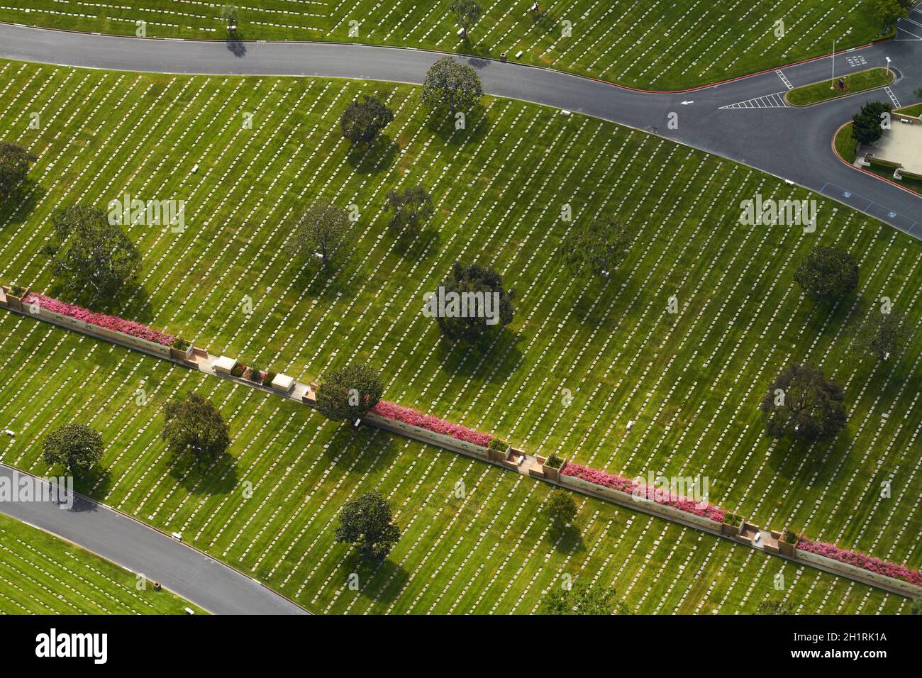 Hillside Memorial Park and Mortuary (Jewish Cemetery), Culver City, Los Angeles, Kalifornien, USA. Stockfoto